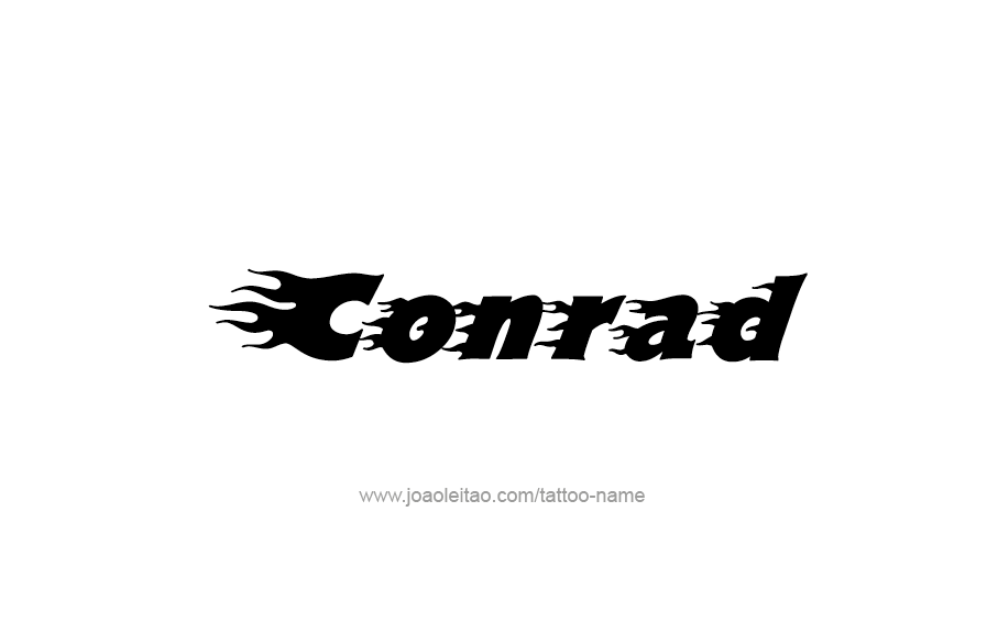 Tattoo Design  Name Conrad   