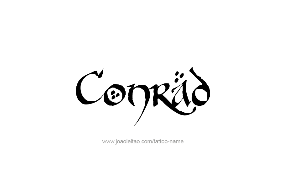 Tattoo Design  Name Conrad   