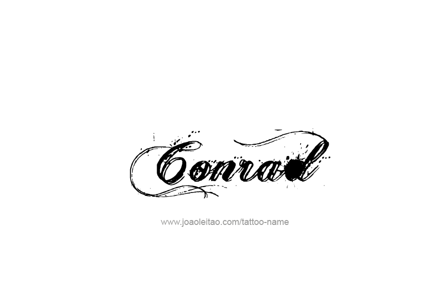 Tattoo Design  Name Conrad   