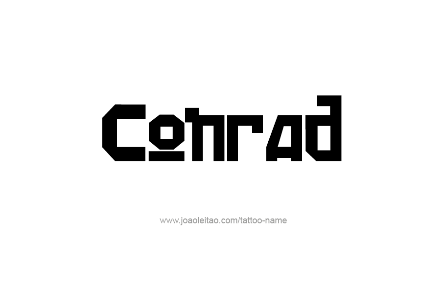 Tattoo Design  Name Conrad   