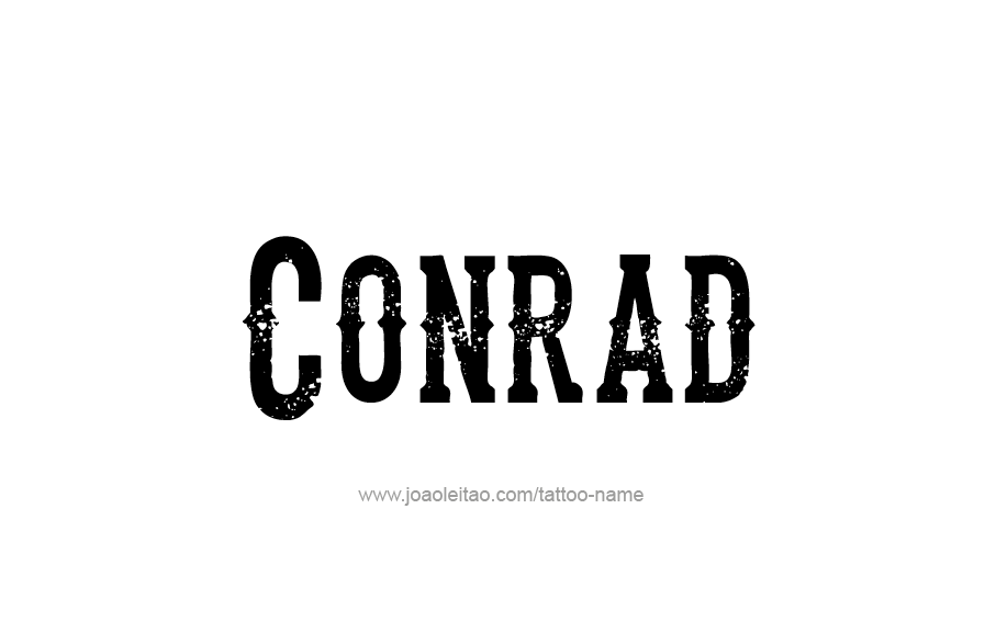 Tattoo Design  Name Conrad   