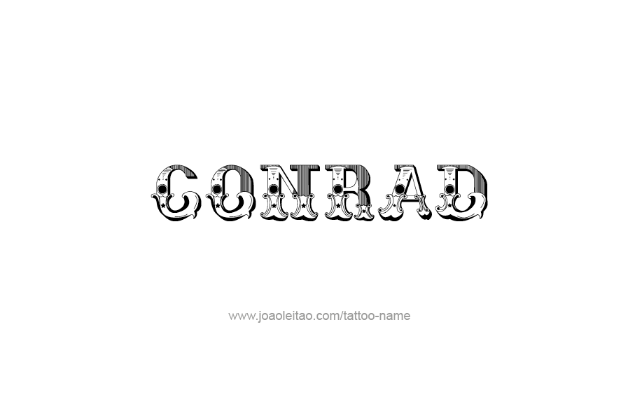 Tattoo Design  Name Conrad   