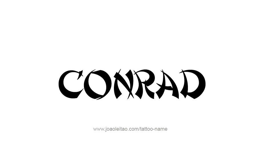 Tattoo Design  Name Conrad