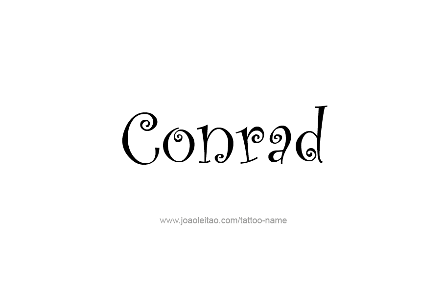 Tattoo Design  Name Conrad   