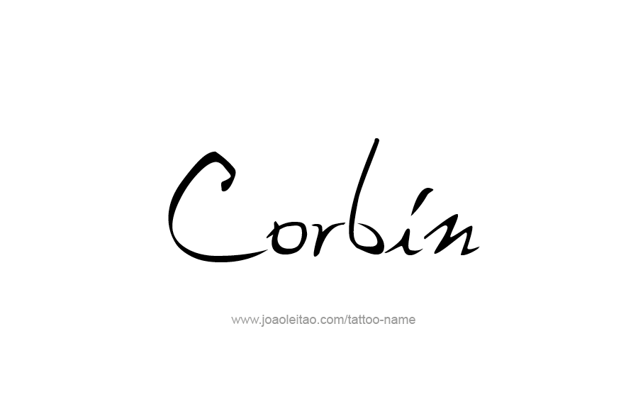 Tattoo Design  Name Corbin   