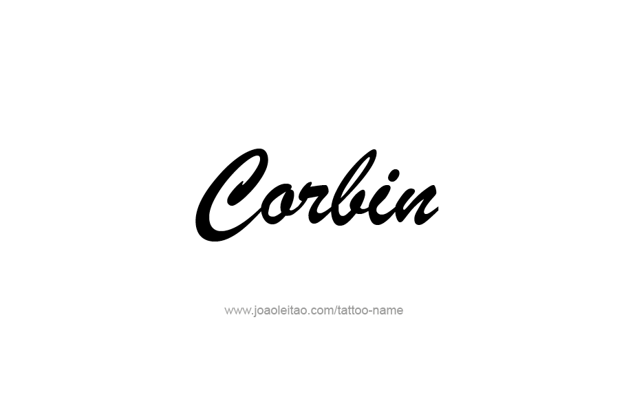 Tattoo Design  Name Corbin   