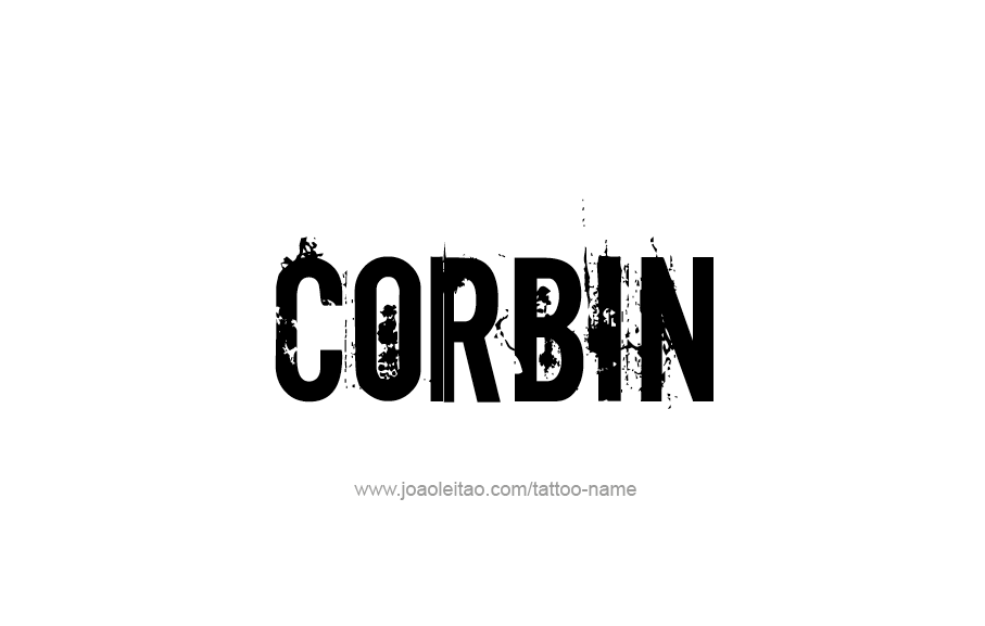 Tattoo Design  Name Corbin   