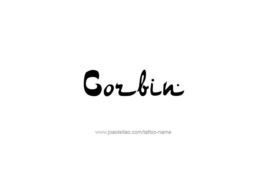Tattoo Design  Name Corbin   