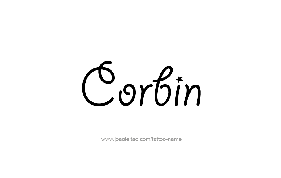 Tattoo Design  Name Corbin   