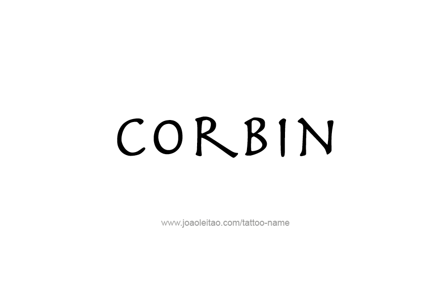 Tattoo Design  Name Corbin   