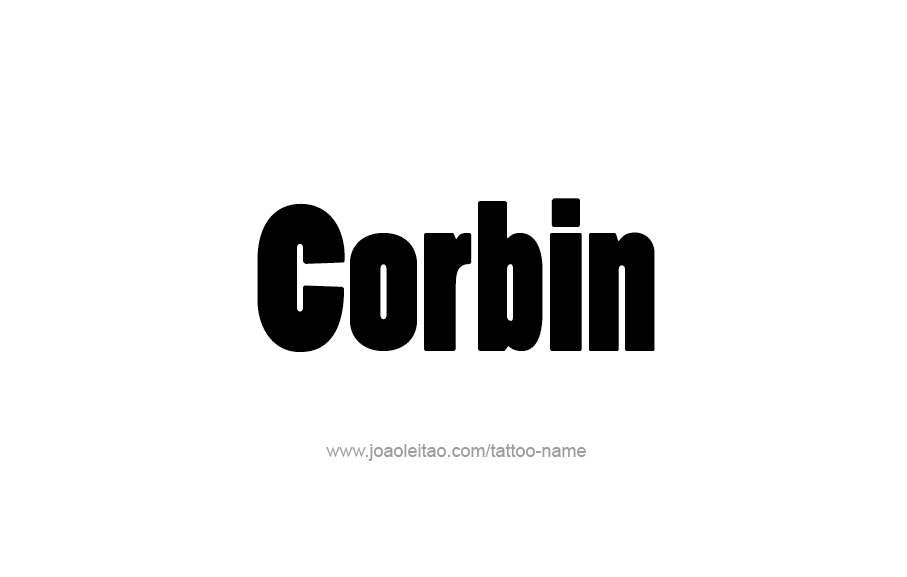 Tattoo Design  Name Corbin   