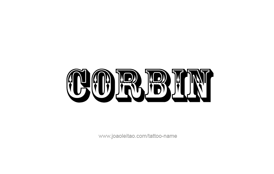 Tattoo Design  Name Corbin   