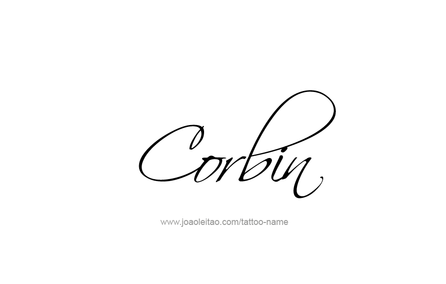 Tattoo Design  Name Corbin   