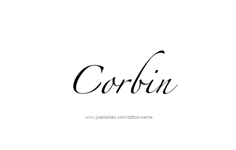 Tattoo Design  Name Corbin   