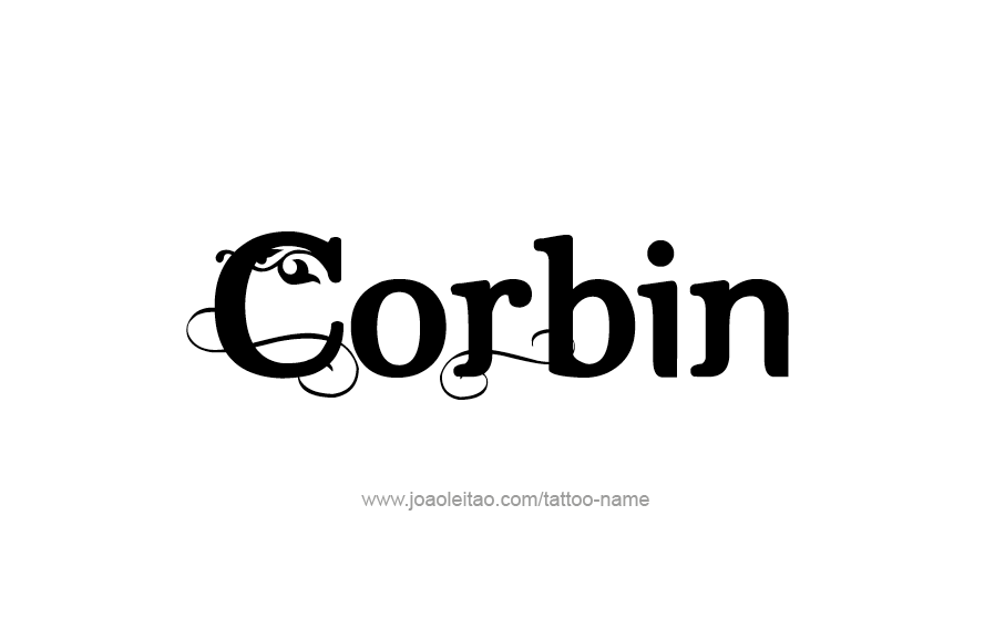 Tattoo Design  Name Corbin   