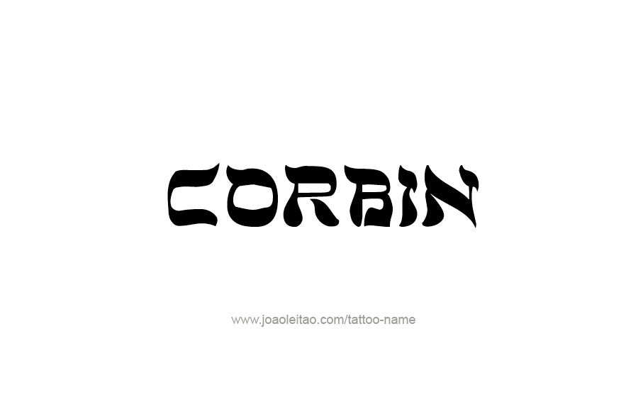 Tattoo Design  Name Corbin   