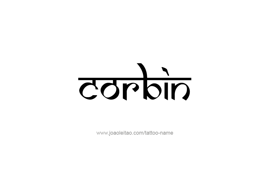 Tattoo Design  Name Corbin   