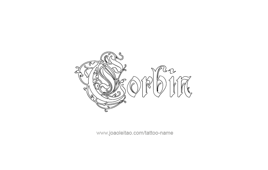 Tattoo Design  Name Corbin   