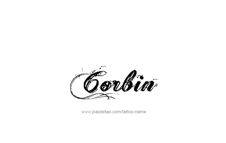 Tattoo Design  Name Corbin   