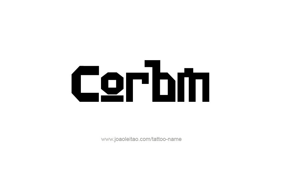 Tattoo Design  Name Corbin   