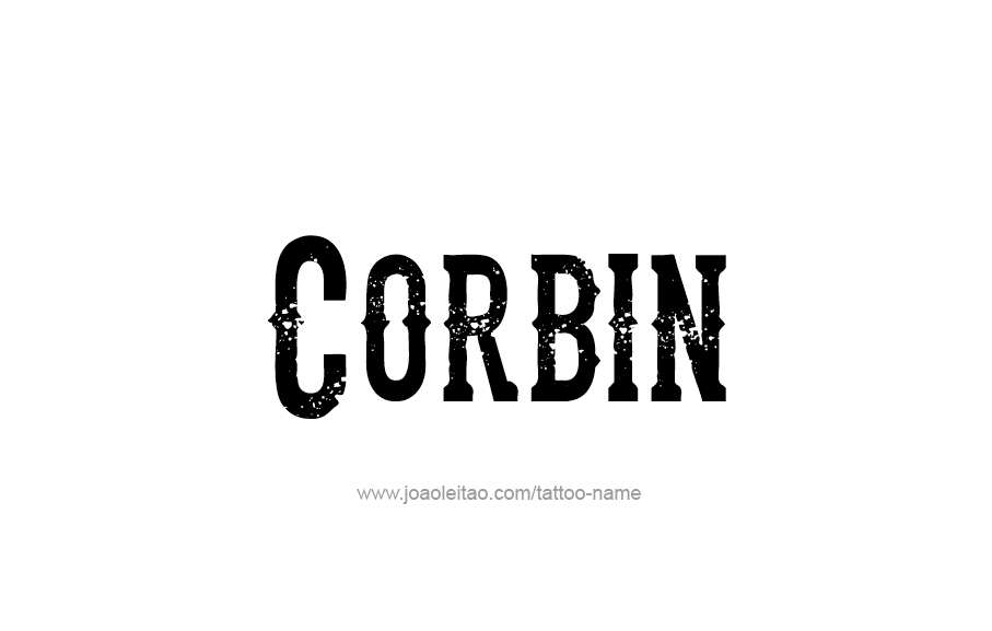 Tattoo Design  Name Corbin   