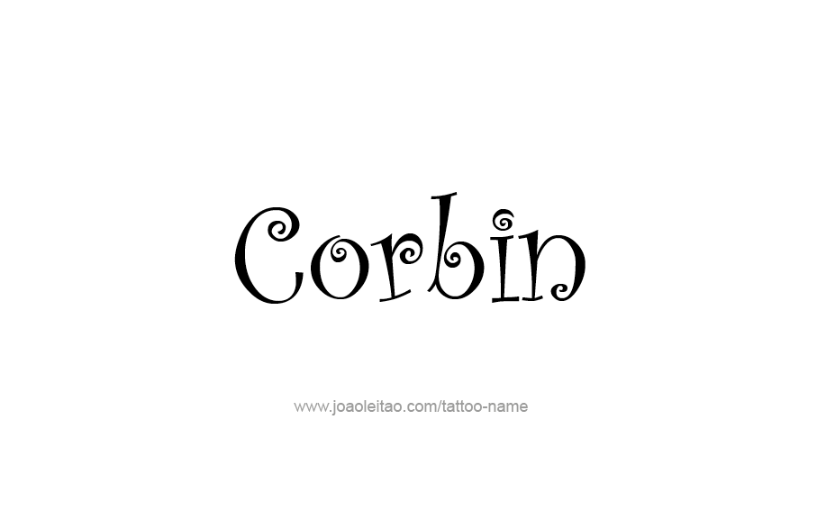 Tattoo Design  Name Corbin   