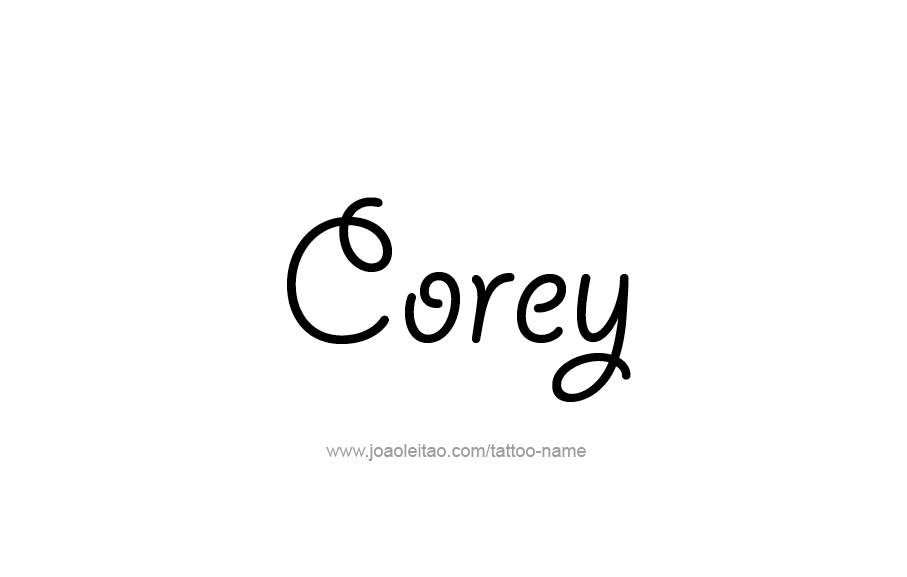 Tattoo Design  Name Corey   