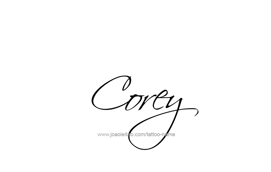 Tattoo Design  Name Corey   