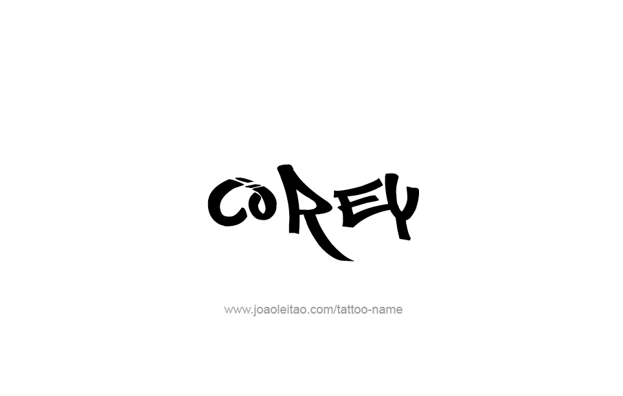 Tattoo Design  Name Corey   