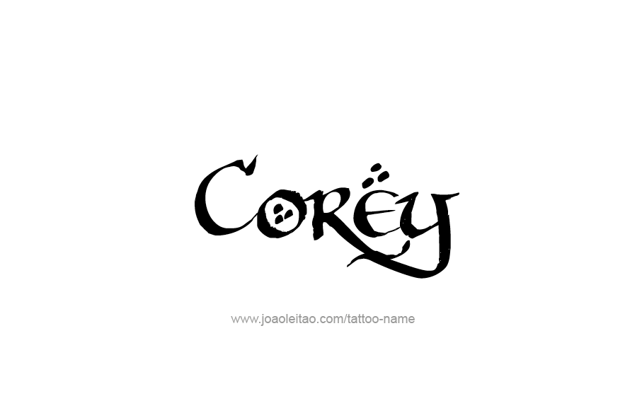 Tattoo Design  Name Corey   