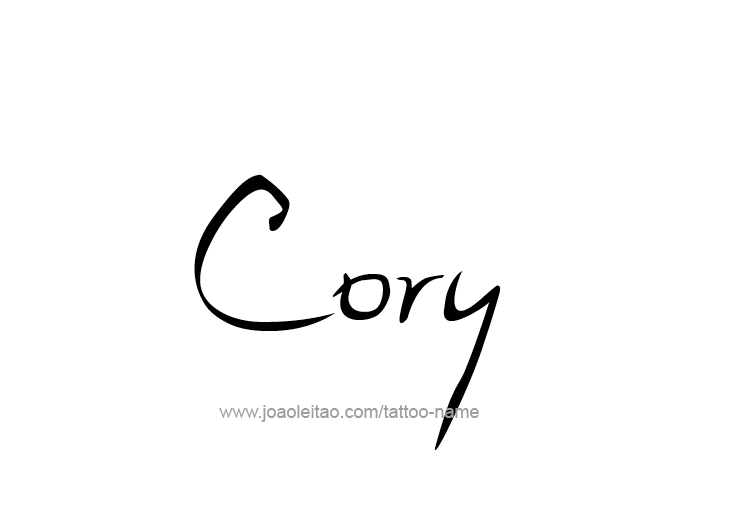 Tattoo Design  Name Cory   