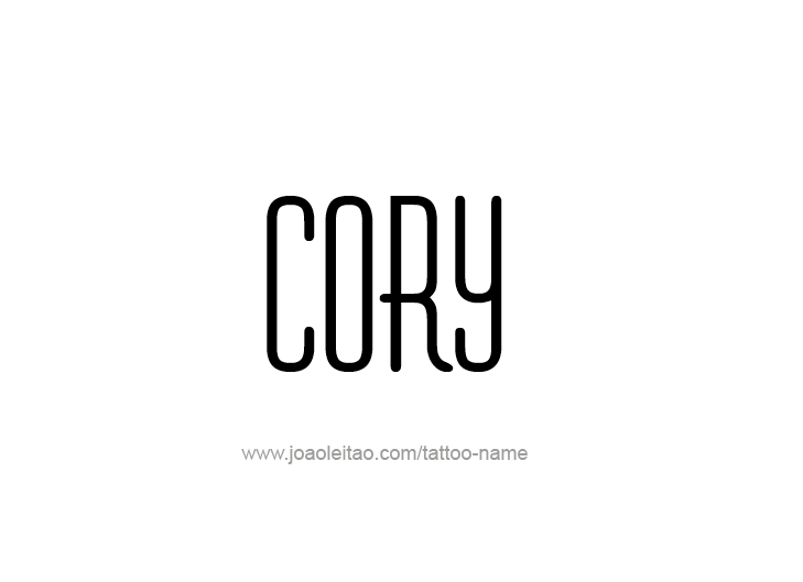 Tattoo Design  Name Cory   