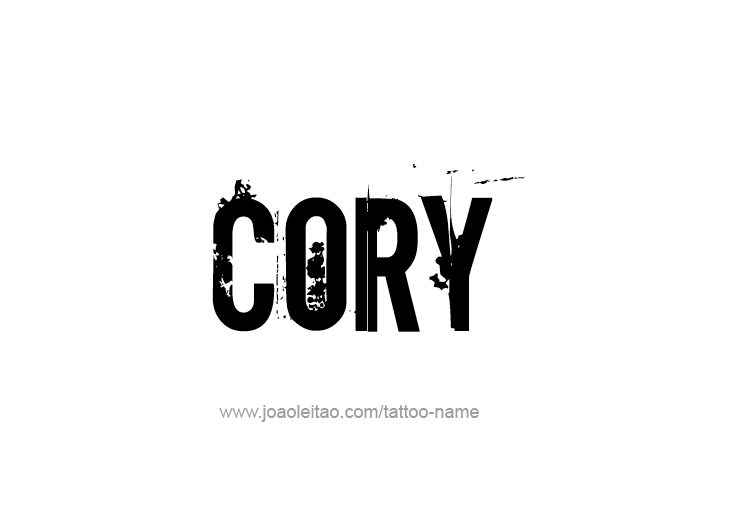 Tattoo Design  Name Cory   