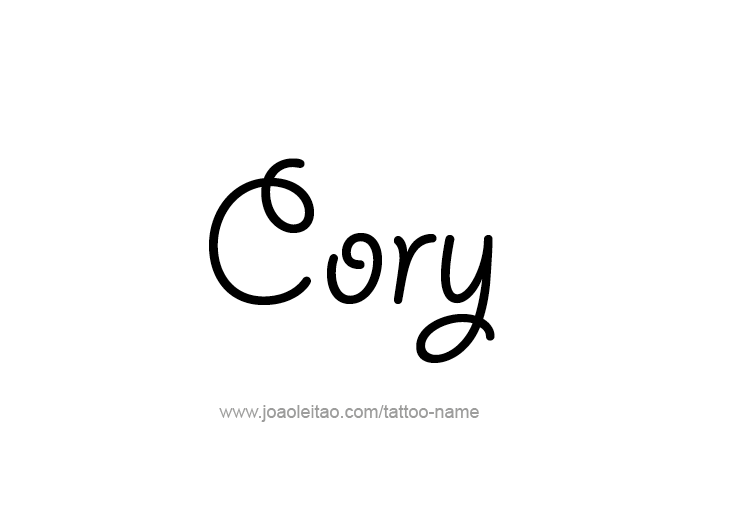 Tattoo Design  Name Cory   