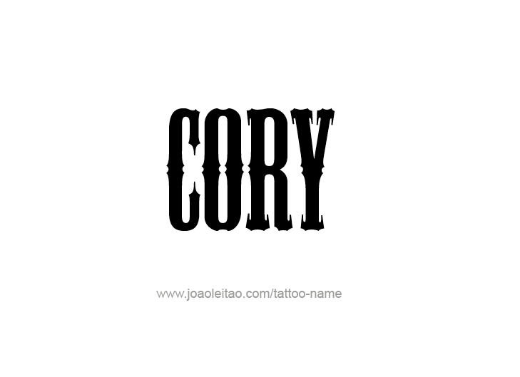 Tattoo Design  Name Cory   