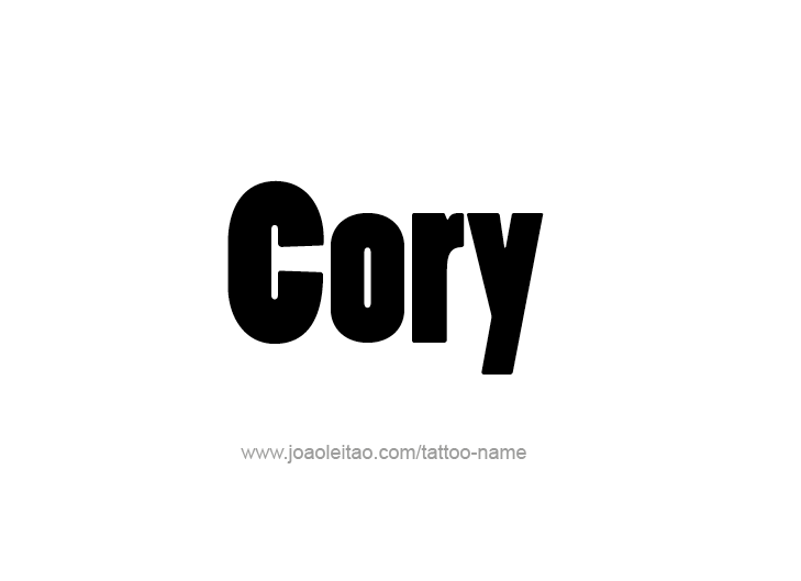 Tattoo Design  Name Cory   