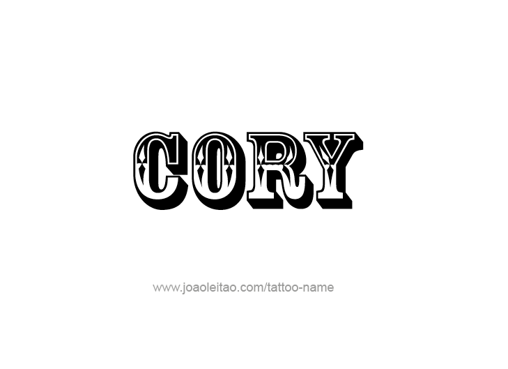 Tattoo Design  Name Cory   