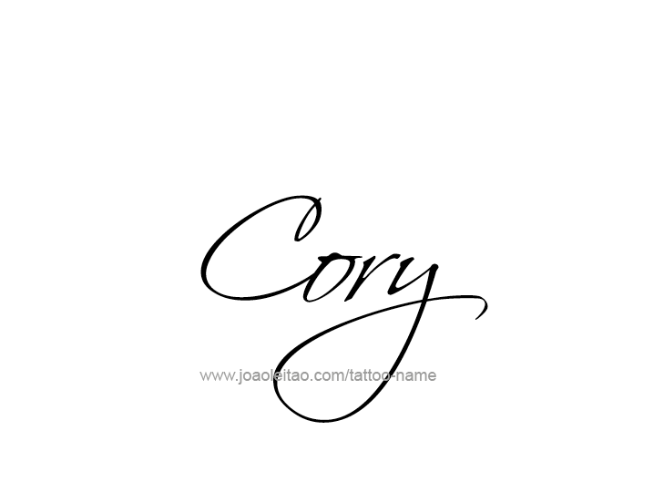 Tattoo Design  Name Cory   