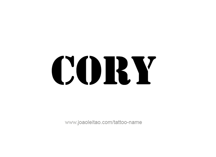 Tattoo Design  Name Cory   