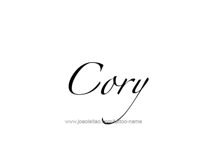 Tattoo Design  Name Cory   