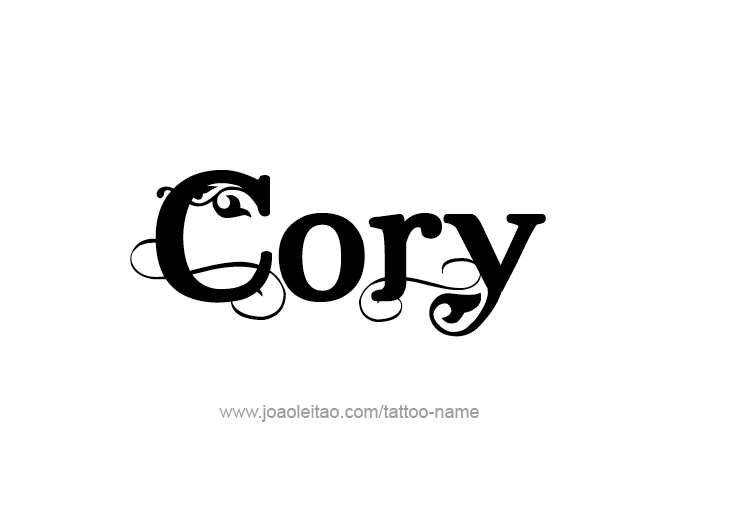 Tattoo Design  Name Cory   