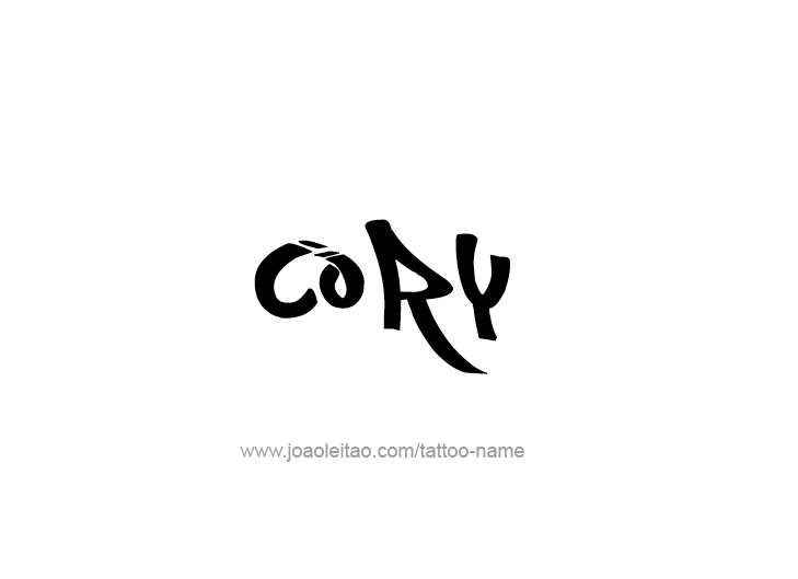 Tattoo Design  Name Cory   