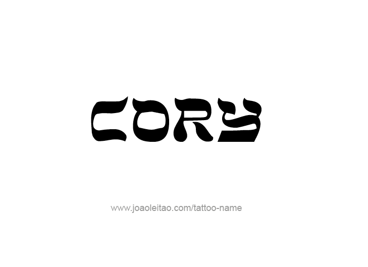 Tattoo Design  Name Cory   