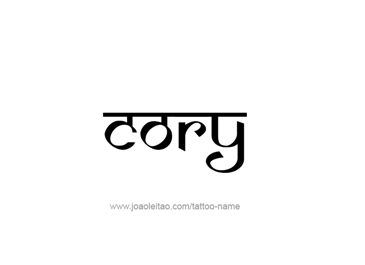 Tattoo Design  Name Cory   