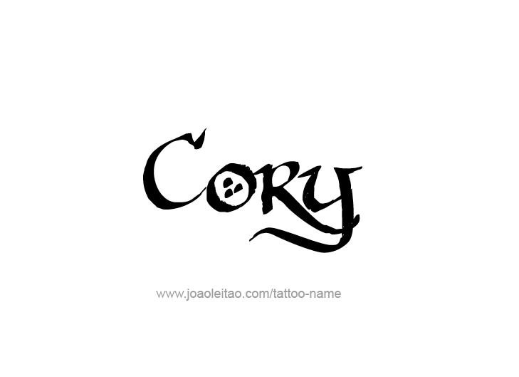 Tattoo Design  Name Cory   