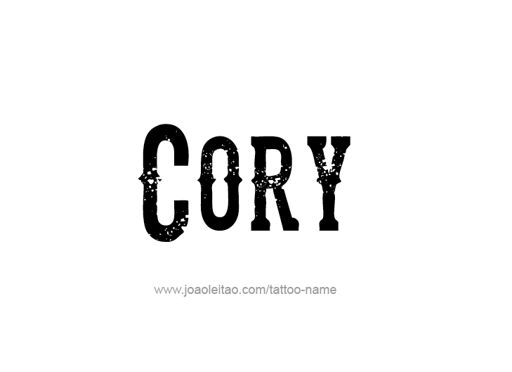 Tattoo Design  Name Cory   