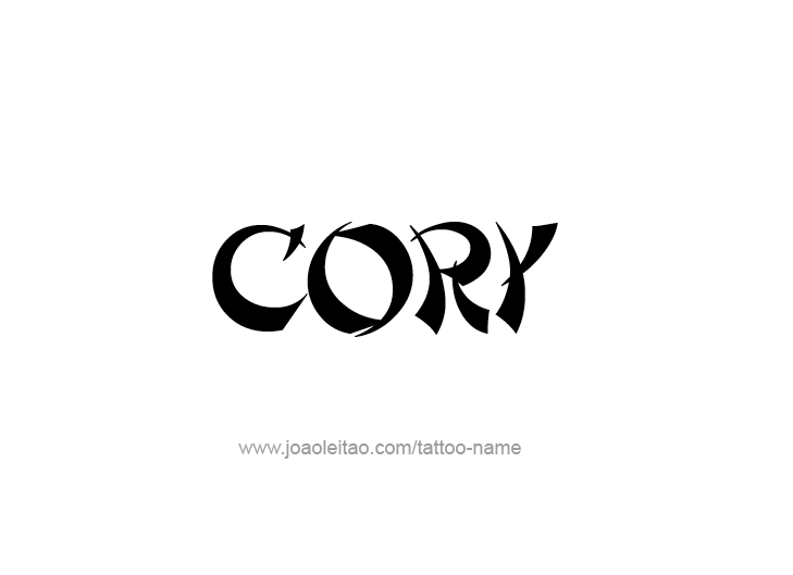 Tattoo Design  Name Cory