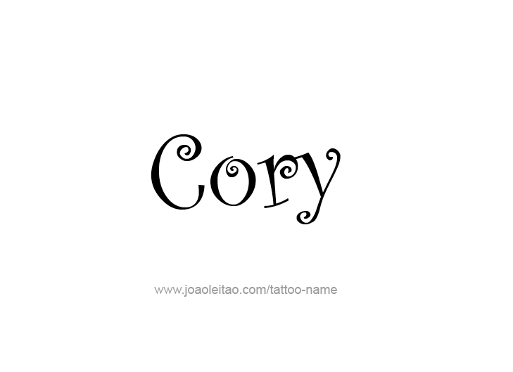 Tattoo Design  Name Cory   