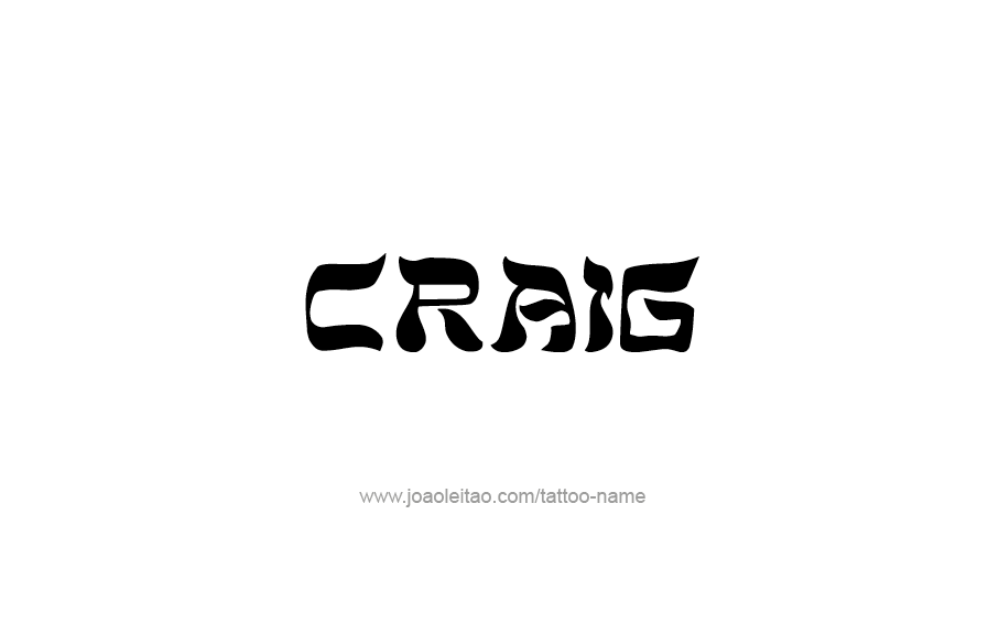 Tattoo Design  Name Craig   