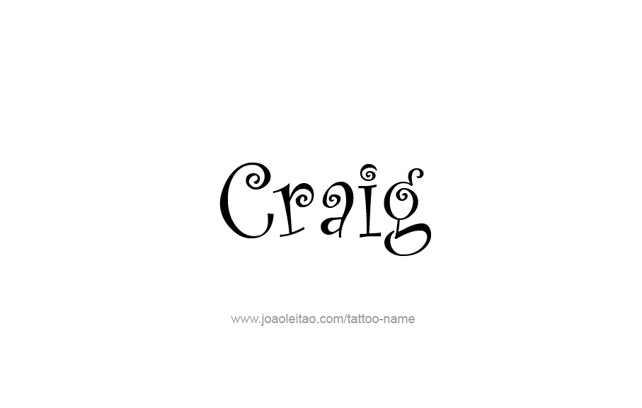 Tattoo Design  Name Craig   